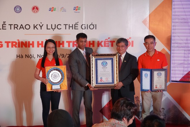 Tổ chức giải chạy độc đáo, doanh nghiệp Việt Nam nhận kỷ lục thế giới - Ảnh 1.