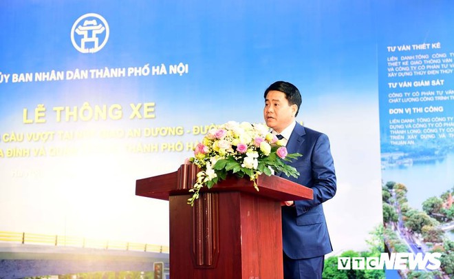 Cầu vượt An Dương - Thanh Niên hơn 300 tỷ đồng ở Hà Nội chính thức thông xe - Ảnh 2.
