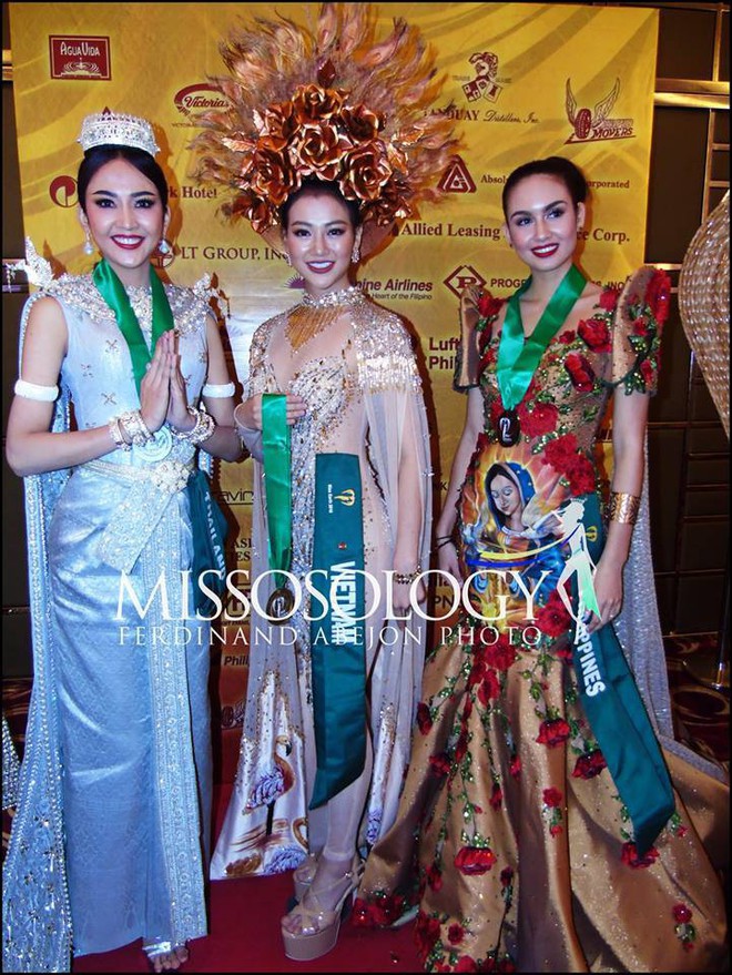 Clip: Đại diện Việt Nam giành huy chương vàng phần thi trình diễn trang phục dân tộc tại Miss Earth 2018 - Ảnh 1.