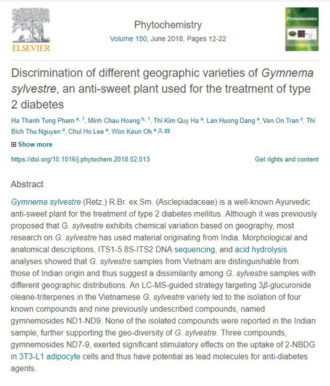 Phát hiện: Cây quý trị tiểu đường mới được ghi vào dược điển Việt Nam - Ảnh 1.