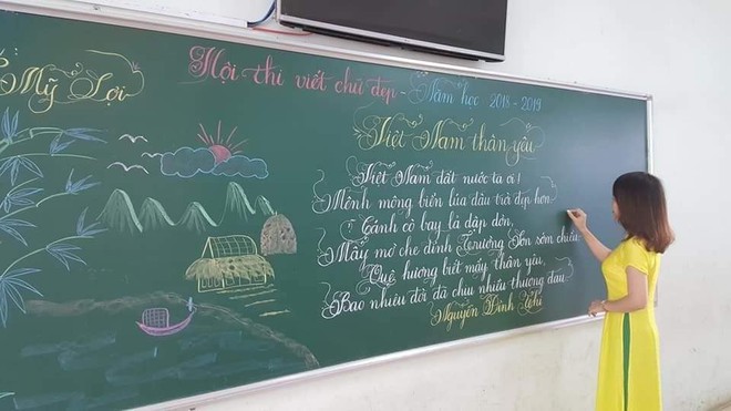 Khi giáo viên tiểu học đi thi viết chữ đẹp: Không máy in hay font chữ xịn sò nào có thể sánh ngang với bàn tay cô giáo! - Ảnh 13.