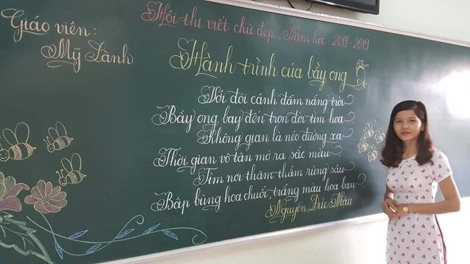 Khi giáo viên tiểu học đi thi viết chữ đẹp: Không máy in hay font chữ xịn sò nào có thể sánh ngang với bàn tay cô giáo! - Ảnh 5.