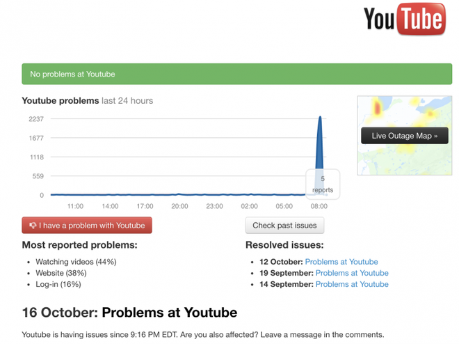 YouTube bất ngờ gặp lỗi ở nhiều nơi trên thế giới, không thể xem được video - Ảnh 2.