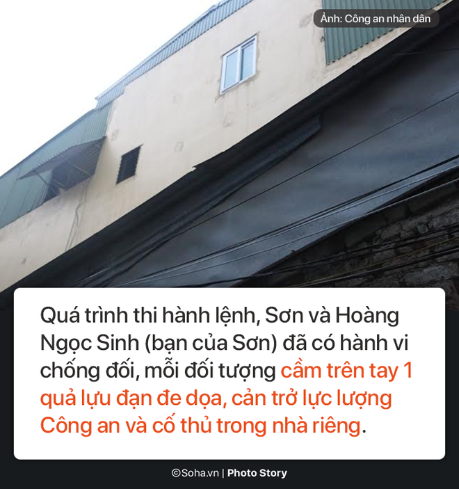 [PHOTO STORY] Hơn 100 công an, súng bắn tỉa và sự lì lợm của gã giang hồ ôm lựu đạn cố thủ - Ảnh 2.