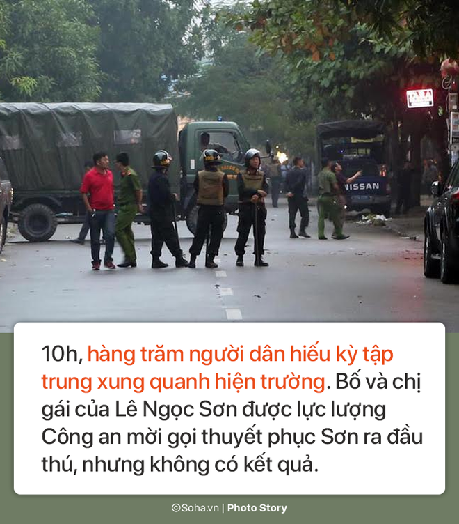 [PHOTO STORY] Hơn 100 công an, súng bắn tỉa và sự lì lợm của gã giang hồ ôm lựu đạn cố thủ - Ảnh 4.