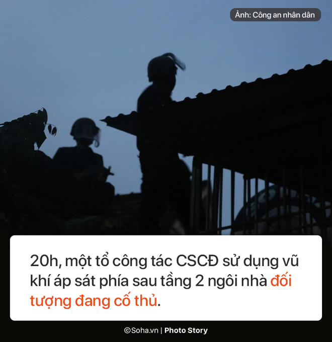 [PHOTO STORY] Hơn 100 công an, súng bắn tỉa và sự lì lợm của gã giang hồ ôm lựu đạn cố thủ - Ảnh 6.