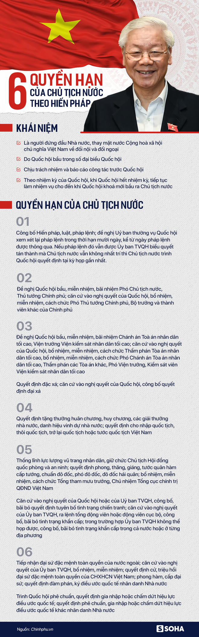 6 quyền hạn của Chủ tịch nước theo Hiến pháp - Ảnh 1.