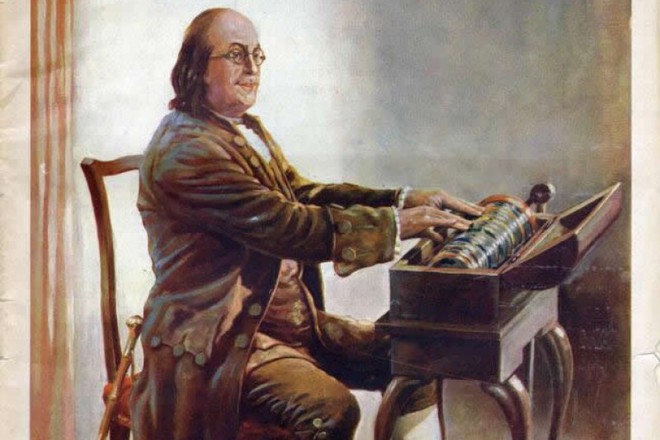 Benjamin Franklin từng phát minh một loại nhạc cụ nhưng nó lại  nguy hiểm chết người - Ảnh 1.