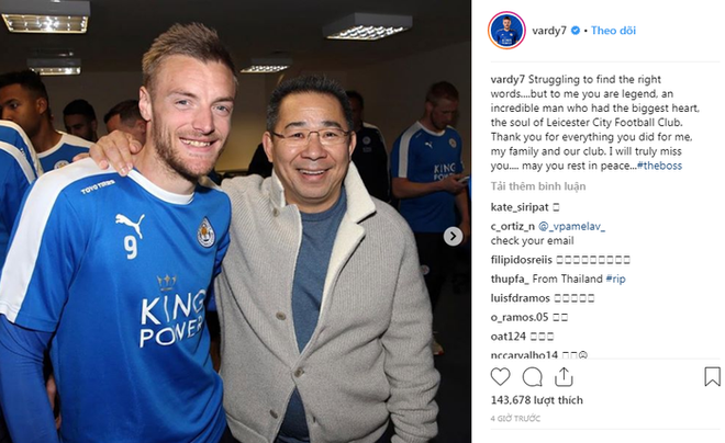 Các cầu thủ Leicester tan vỡ, đau đớn tột cùng khi biết tin vị Chủ tịch người Thái qua đời - Ảnh 6.