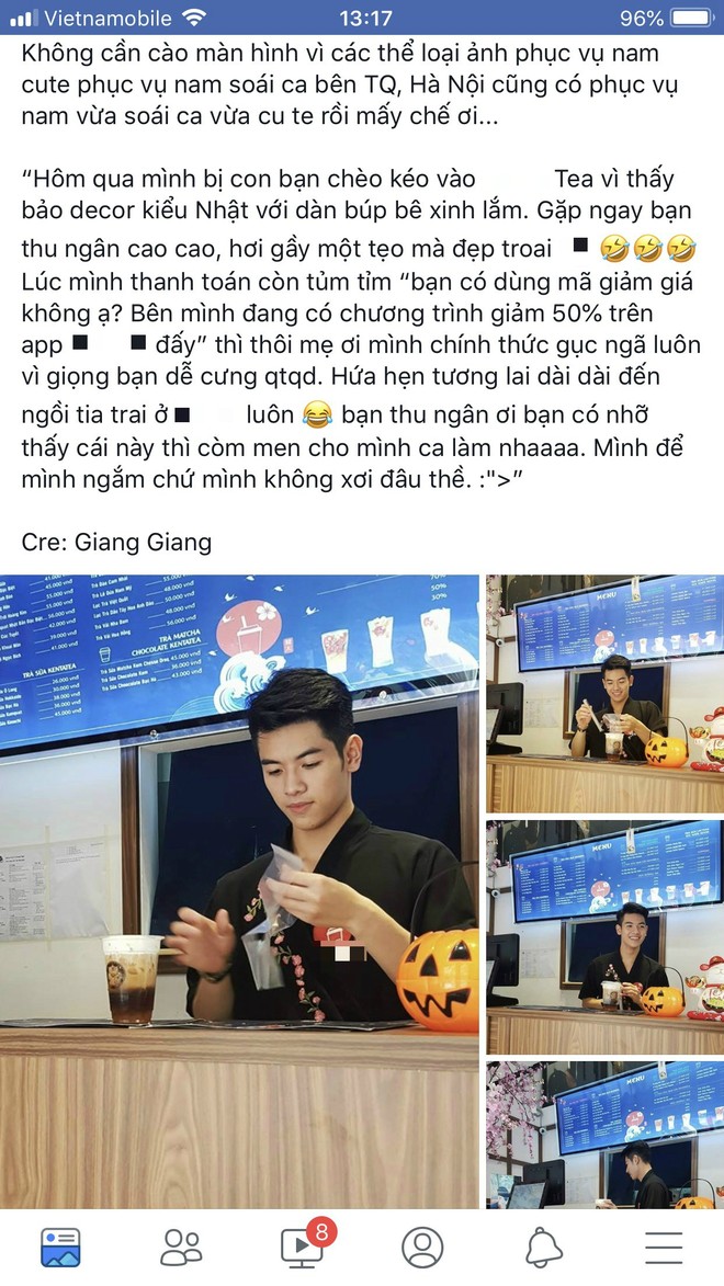 Danh tính hotboy tiệm trà sữa ở Hà Nội khiến dân mạng truy tìm ráo riết những ngày qua - Ảnh 1.