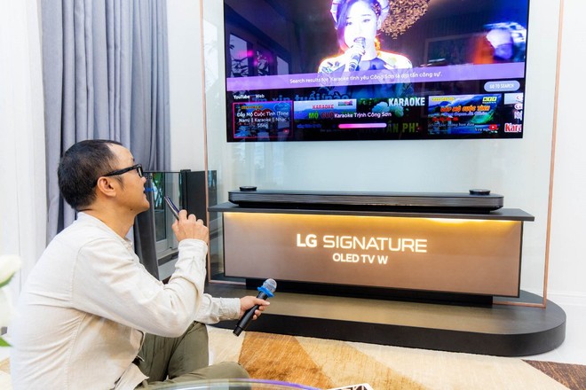 Ngắm TV LG OLED siêu mỏng trong phòng khách hiện đại của KTS Thanh Truyền - Ảnh 5.