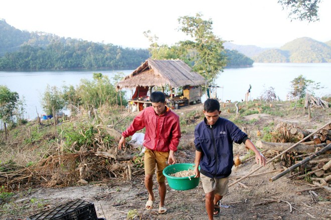 Những chàng “Robinson” trên hồ Hủa Na - Ảnh 6.