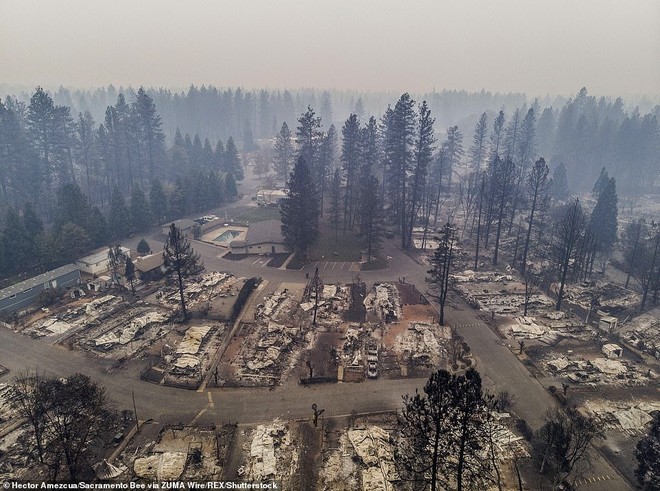 California nhìn từ trên cao hoang tàn như tận thế sau vụ cháy rừng thảm khốc - Ảnh 5.