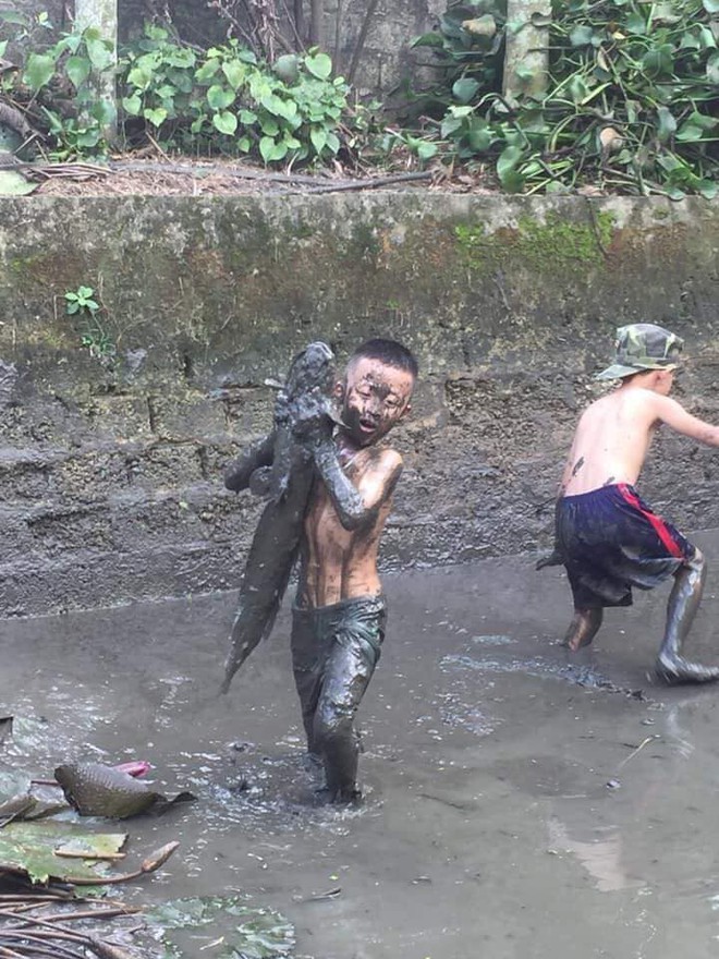 Cậu bé vây bắt con cá to gần bằng người khiến dân mạng vừa ngạc nhiên vừa thích thú - Ảnh 2.