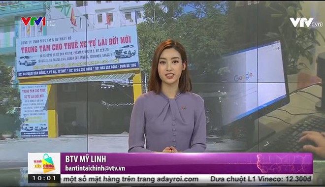 Hình ảnh lần đầu dẫn sóng truyền hình ở VTV24 của Hoa hậu Đỗ Mỹ Linh - Ảnh 3.