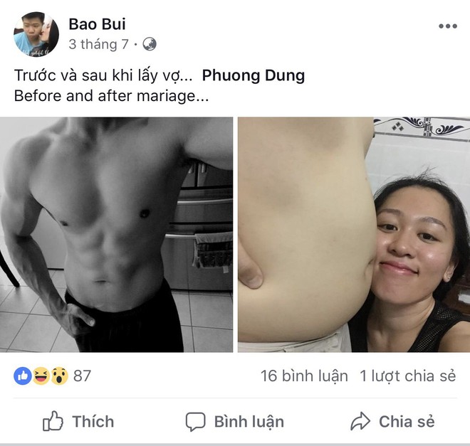 Người đàn ông mê gym than vãn: Chỉ sau vài tháng kết hôn, body 6 múi đã hóa sồ sề vì “vợ dùng như phá” - Ảnh 1.