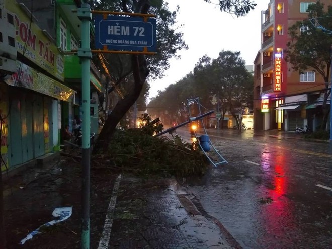 Dân Vũng Tàu hoảng sợ vì giông lốc kinh hoàng thổi bay người, xe máy sau nhiều giờ bão Usagi đổ bộ - Ảnh 9.