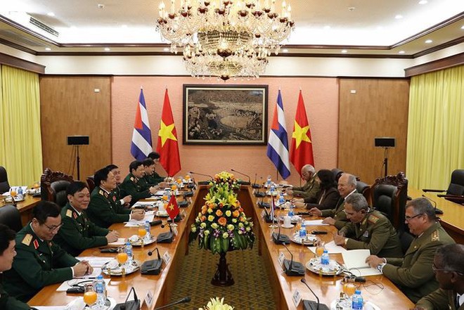 Việt Nam - Cuba hội đàm quân sự cấp bộ trưởng - Ảnh 1.