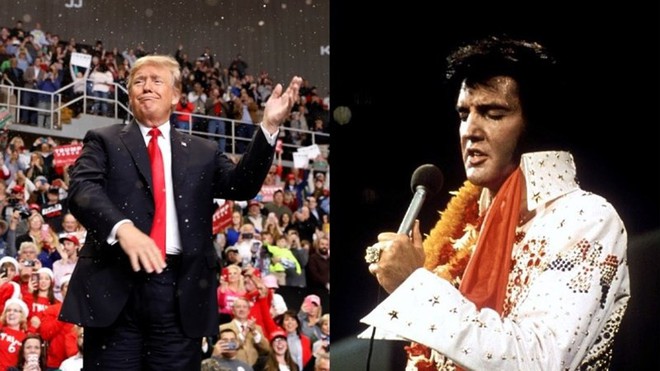 Ông Trump nói mình “nhìn giống Elvis” - Ảnh 1.