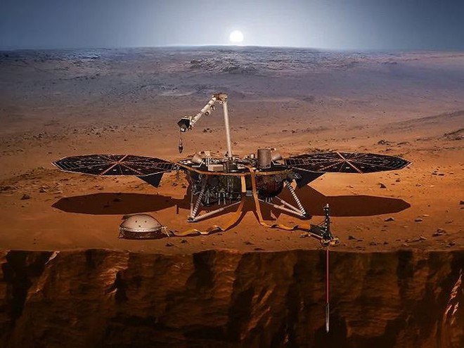 Hình ảnh rõ nét đầu tiên robot thám hiểm Insight gửi về từ sao Hỏa   - Ảnh 2.