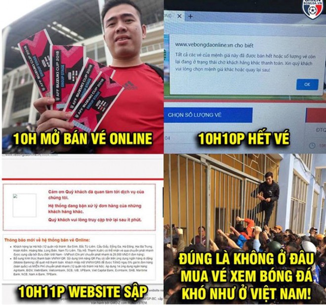 Loạt ảnh chế không thể nhịn cười về cảnh săn vé online trận bán kết Việt Nam - Philippines - Ảnh 8.