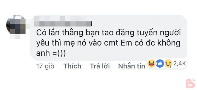 Thấy con trai đăng tin tìm bạn gái, mẹ chạy vào ứng cử: Em được không anh? - Ảnh 1.