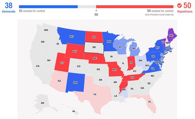Bầu cử Mỹ: Đảng Cộng hòa thắng dễ, bảo toàn thành công thế đa số ở Thượng viện - Ảnh 1.