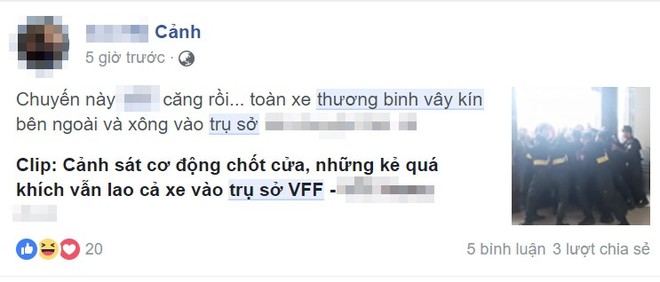 Hình ảnh nổi cộm trên MXH hôm nay: Các thương binh lao xe vào trụ sở VFF, ăn cơm tại ‘trận’ để đòi mua vé chung kết AFF Cup - Ảnh 2.