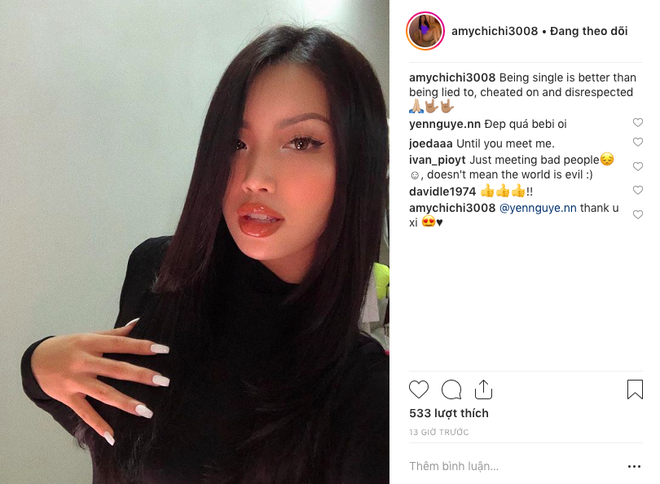 Bạn gái sexy của Andree đăng status tuyên bố độc thân vẫn tốt hơn là bị lừa dối, xác nhận đã chia tay rapper sau 1 năm hẹn hò - Ảnh 2.