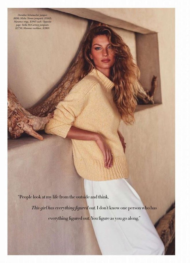 Siêu mẫu đắt giá Gisele Bundchen khoe dáng tuyệt mỹ trên tạp chí - Ảnh 8.
