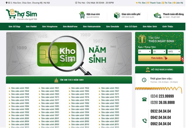 Chợ Sim 24h bật mí tiêu chí, công cụ tìm sim năm sinh thông minh và thật dễ dàng - Ảnh 2.