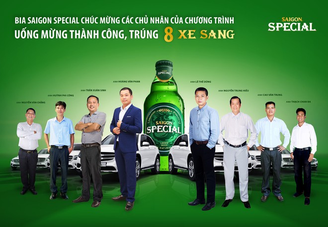 Bia Saigon Special trao tặng 8 xe sang, lan toả cảm hứng trên khắp cả nước - Ảnh 1.