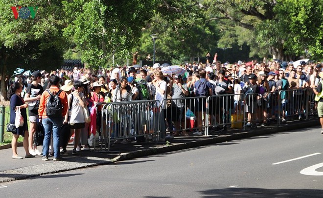 Sydney: Hàng trăm ngàn người xếp hàng lấy chỗ xem pháo hoa năm mới - Ảnh 3.