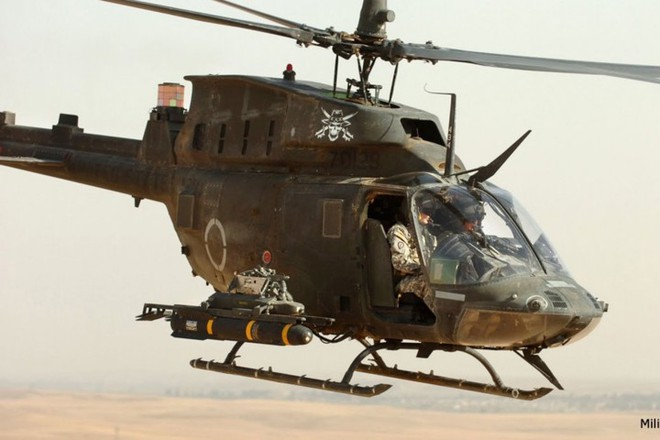 Ảnh: Trực thăng “Chiến binh” trinh sát OH-58D Kiowa của quân đội Mỹ - Ảnh 2.