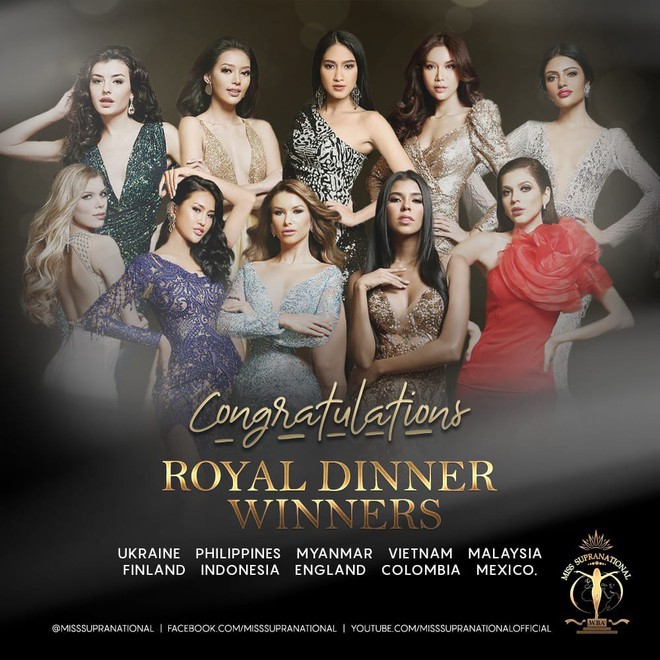 Minh Tú đứng thứ 2 bình chọn, chính thức có mặt trong bữa tiệc “Royal Dinner” trước Chung kết Miss Supranational - Ảnh 1.