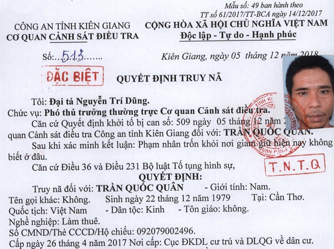 2 người đào tường trốn khỏi trại giam bị bắt khi về nhà xin tiền người thân  - Ảnh 1.