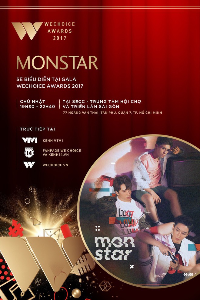 Lip B, Monstar và Uni5 hứa hẹn khuấy động sân khấu Gala WeChoice Awards 2017 bằng loạt tiết mục ấn tượng - Ảnh 3.