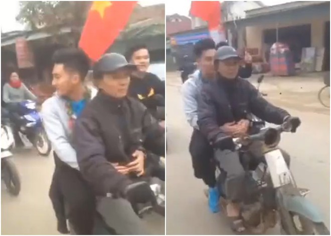 Được ô tô đưa đón nhưng khi thấy bố chạy xe máy cũ mèm theo, thủ môn U23 Việt Nam đã lao ngay xuống để được đi với bố về nhà - Ảnh 2.