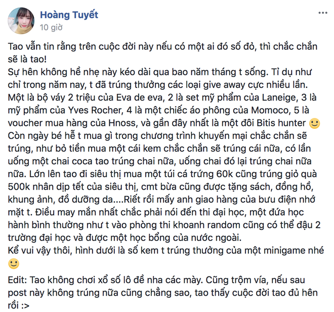 Câu chuyện của cô gái sinh đúng giờ vàng, từ bé đến lớn toàn gặp may khiến dân mạng ghen tị - Ảnh 1.