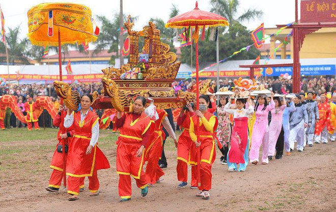 10 con trâu được họa sĩ vẽ sặc sỡ tham gia lễ hội Tịch điền - Ảnh 5.