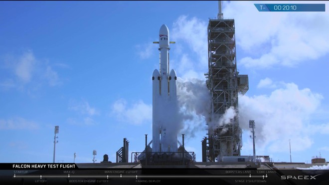 Những hình ảnh ấn tượng tại sự kiện phóng tên lửa mạnh nhất thế giới - Falcon Heavy của SpaceX - Ảnh 12.