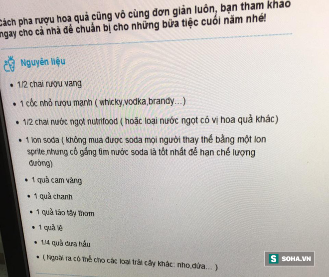 Tự pha rượu, nước ngọt, trái cây uống Tất niên: Chuyên gia nói gì? - Ảnh 2.