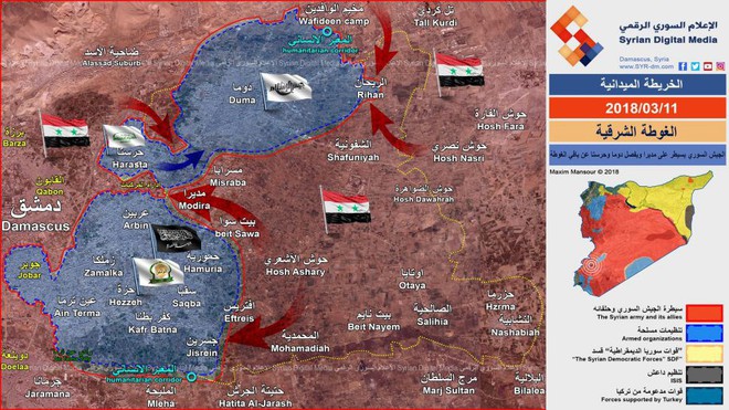 QĐ Syria điều tăng chủ lực T-90 đánh thốc Đông Ghouta: Giờ “khai tử” phiến quân đang điểm! - Ảnh 1.