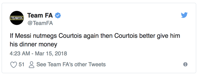 Thủ môn Courtois bị troll không thương tiếc sau màn bị Messi xâu kim đúp - Ảnh 1.