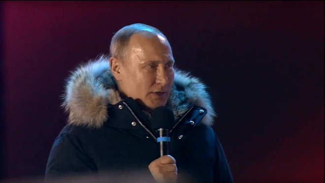 Ông Putin phát biểu từ trụ sở chiến dịch, mừng tái cử sau chiến thắng áp đảo - Ảnh 5.