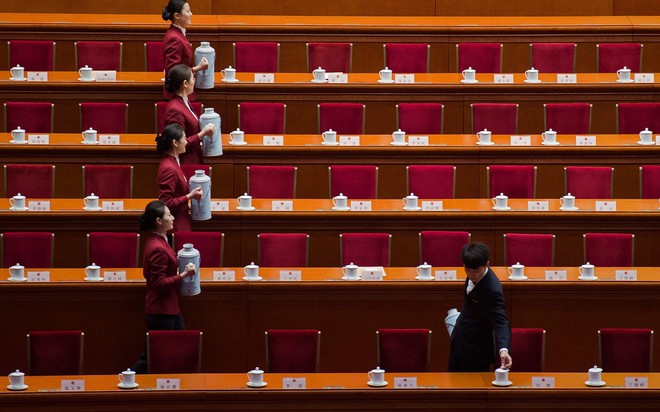 24h qua ảnh: Lễ tân phục vụ trà tại quốc hội Trung Quốc - Ảnh 7.