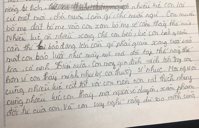 Mẹ khuyên ăn ít đi vì béo quá, cô bé lớp 6 viết tâm thư hờn cả thế giới - Ảnh 1.