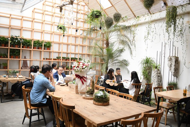 Cận cảnh quán cà phê Hà Nội được báo Mỹ ca ngợi như Rừng Nhiệt đới trong lòng thành phố - Ảnh 1.