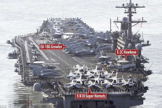 Tàu sân bay USS Carl Vinson: Sức mạnh tác chiến bất khả xâm phạm của Hải quân Mỹ - Ảnh 1.