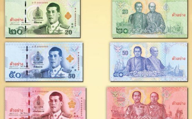 Thái Lan phát hành tiền giấy mới trên tất cả các mệnh giá